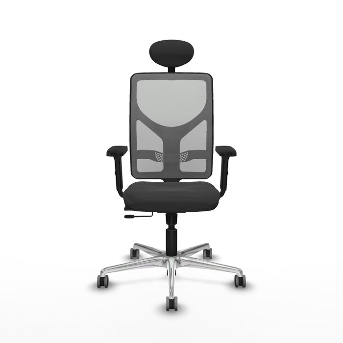 PIQUERAS Y CRESPO Silla de oficina Motilla Gris con mecanismo Sincro/Traslack