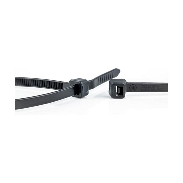 WKK Bridas de plástico reutilizables 200x3,6 mm, 100 piezas