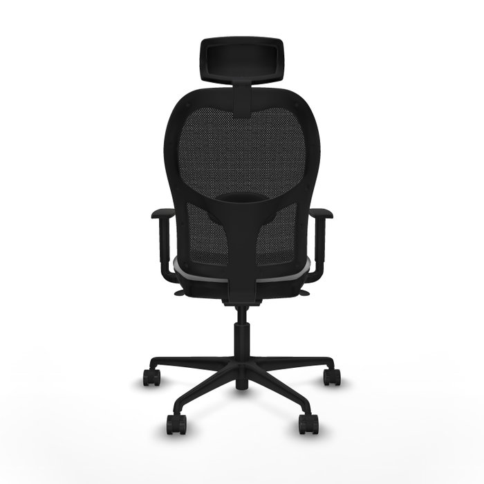 PIQUERAS Y CRESPO Silla de oficina Jorquera con mecanismo Sincro, Gris claro y Negro