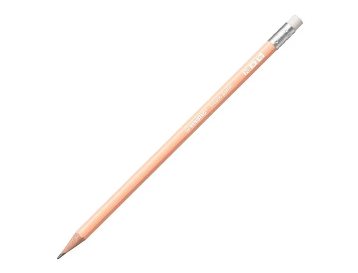 Stabilo Lápiz de Grafito Swano Pastel HB con Goma, Color Melocotón - Caja de 12 Unidades Stabilo Lápiz de Grafito Swano Pastel HB con Goma, Color Melocotón - Caja de 12 Unidades