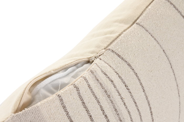 DKD Home Decor Cojín de Poliéster con Borlas Crudo/Beige 50x30 cm