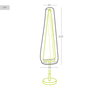 AKTIVE Funda Protectora para Parasol 45X5