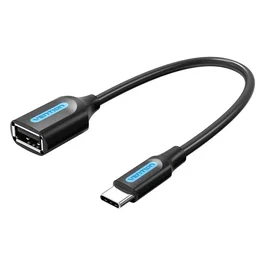 Vention Adaptador OTG USB-C Macho a USB-A Hembra 0.15m Negro
