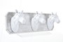 DKD Home Decor Perchero Pared Cottage Blanco Marron 38 x 9 x 11 cm (2 Unidades) Mdf Resina