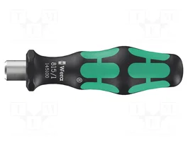 WERA Mango de destornillador 815/1 con soportes C6,3mm y E6,3mm