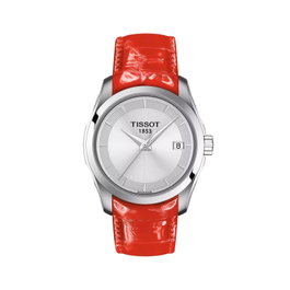 Tissot T0352101603101 con correa de cuero roja