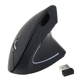 Equip Ratón Ergonómico Vertical Inalámbrico 245110 Óptico 2.4G Negro