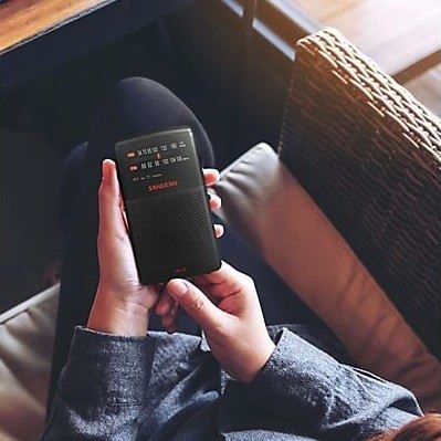 SANGEAN Radio Portátil AM/FM, Sangean am/fm black, Receptor Digital con Alta Calidad de Sonido