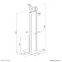 Neomounts soporte de suelo para tablet -3kg 75x75 fixiert negro