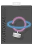 Muitomas Lámpara de Mesa de Neón Saturn USB Tipo C Blanco