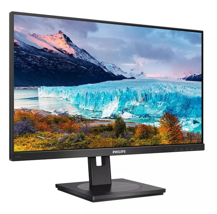 Philips 272S1M/00 Monitor 27" Full HD IPS 75Hz, Adaptive Sync, USB Hub, SmartErgoBase, Modo LowBlue y Flicker Free - Negro