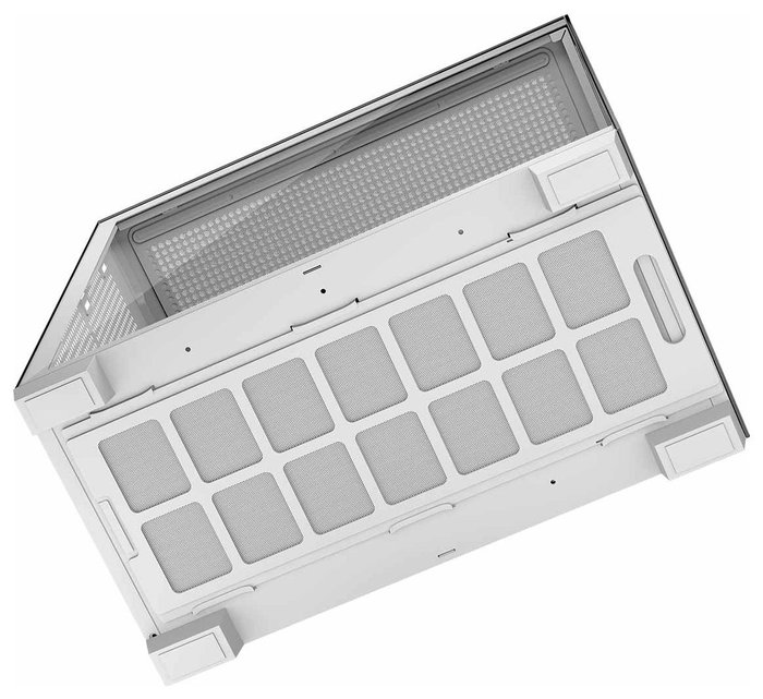 Modecom Volcano Stellar NF Biała Torre Midi ATX para Gaming, Blanca/Negra
