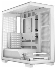 Modecom Volcano Stellar NF Biała Torre Midi ATX para Gaming, Blanca/Negra