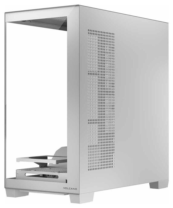 Modecom Volcano Stellar NF Biała Torre Midi ATX para Gaming, Blanca/Negra