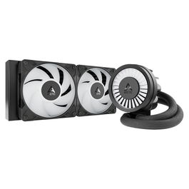 ARCTIC Liquid Freezer III Pro 240 A-RGB - Kit de Refrigeración Líquida AIO de 240 mm, Ventiladores de 120 mm, Negro/Blanco, Compatible con LGA 1851/1700 y AM4/AM5