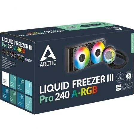 Refrigerador liquido cpu arctic wak liquid freezer iii pro 240 a-rgb negro