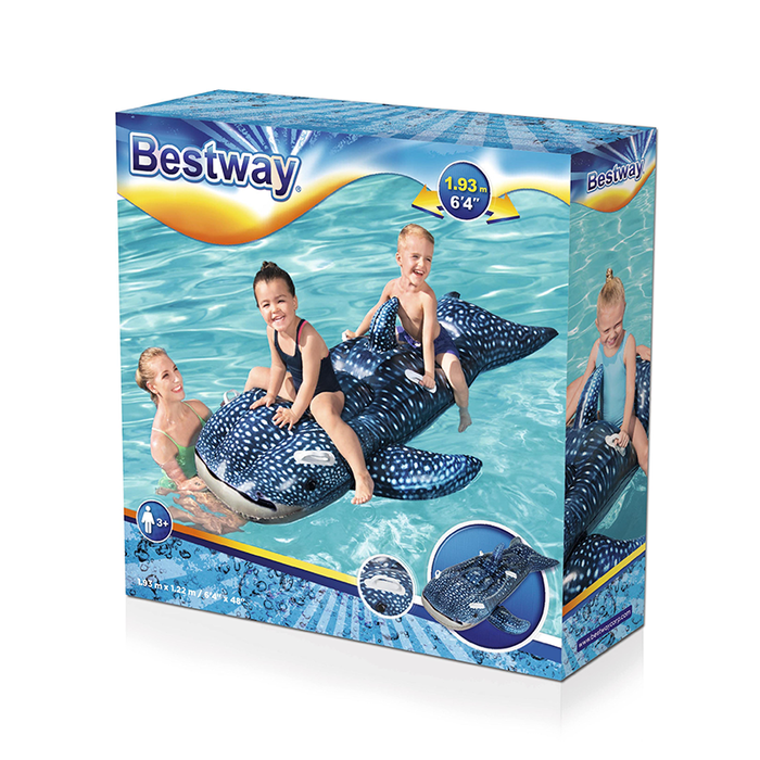 Bestway Figura Hinchable Tiburon Ballena con Asas 193x122 cm +3 Años Playa y Piscina 41482 Bestway Figura Hinchable Tiburon Ballena con Asas 193x122 cm +3 Años Playa y Piscina 41482