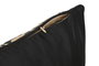 DKD Home Decor Gold23 Cojín Glamorado Negro Poliéster 45 x 15 x 45 cm