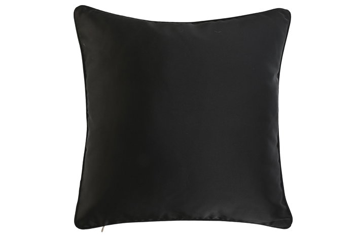 DKD Home Decor Gold23 Cojín Glamorado Negro Poliéster 45 x 15 x 45 cm