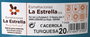 La Estrella Cacerola Esmaltada con Tapa, 20 cm, Color Turquesa, Dimensiones: Ancho 22.5 cm x Alto 9.6 cm x Largo 26.7 cm, Peso 5.99 kg (6 Unidades)
