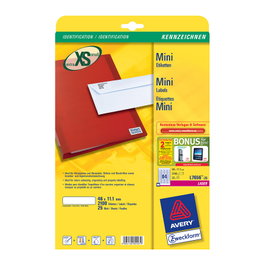 AVERY Zweckform Etiquetas L7656-25 blancas 46,0 x 11,1 mm