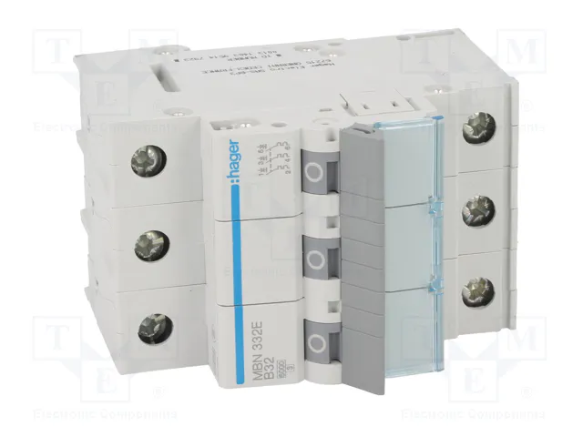 HAGER MBN332E Interruptor magnetotérmico 3 polos 32A 6kA