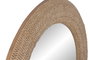 DKD Home Decor Espejo de Ratán y Cristal Natural 76x76 cm