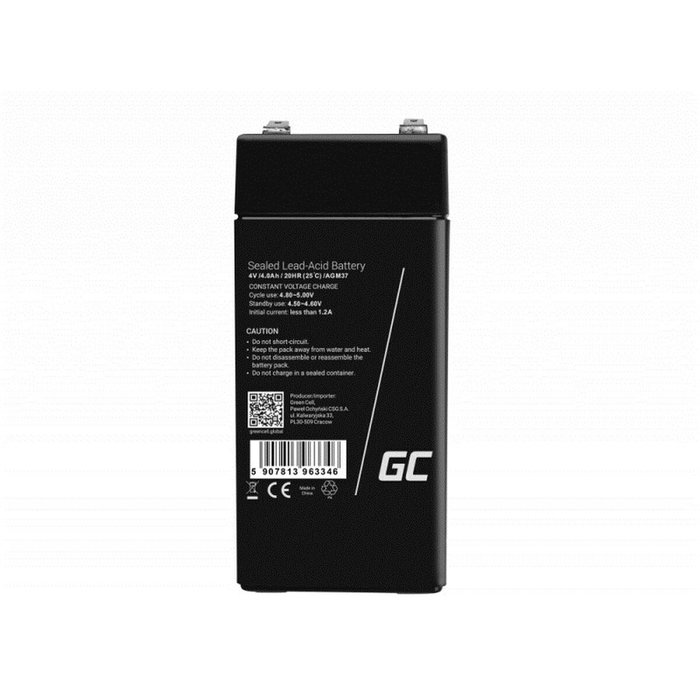 Green Cell AGM37 Batería recargable industrial 4V 4Ah