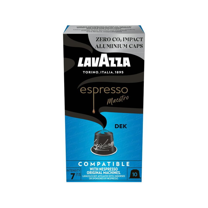 Lavazza Espresso Decaf Descafeinado para cafeteras Nespresso, caja de 10 Lavazza Espresso Decaf Descafeinado para cafeteras Nespresso, caja de 10