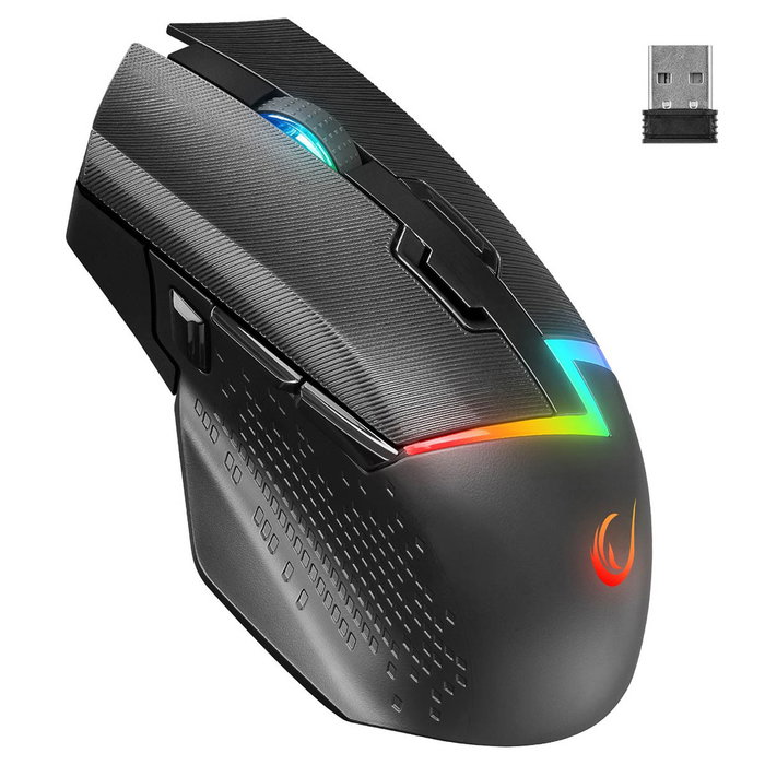 Rampage Drop M3 V2 Ratón Inalámbrico Gaming 24000 DPI Óptico Negro