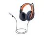 Logitech Zone Learn Auriculares de Diadema para Educación, Azul y Naranja
