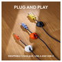 Logitech ZONE LEARN Auriculares Diadema para Educación, Alámbrico 3.5mm, Color Azul y Naranja, Circumaural, 192g, Micrófono Boom, Diseñado para Niños