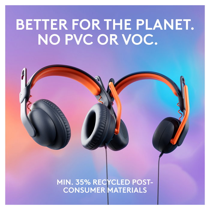 Logitech ZONE LEARN Auriculares Diadema para Educación, Alámbrico 3.5mm, Color Azul y Naranja, Circumaural, 192g, Micrófono Boom, Diseñado para Niños Logitech ZONE LEARN Auriculares Diadema para Educación, Alámbrico 3.5mm, Color Azul y Naranja, Circumaural, 192g, Micrófono Boom, Diseñado para Niños