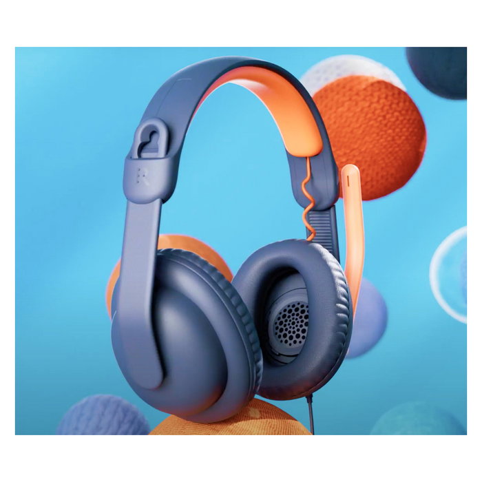 Logitech ZONE LEARN Auriculares Diadema para Educación, Alámbrico 3.5mm, Color Azul y Naranja, Circumaural, 192g, Micrófono Boom, Diseñado para Niños Logitech ZONE LEARN Auriculares Diadema para Educación, Alámbrico 3.5mm, Color Azul y Naranja, Circumaural, 192g, Micrófono Boom, Diseñado para Niños