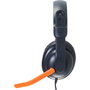 Logitech Zone Learn Auriculares de Diadema para Educación, Azul y Naranja