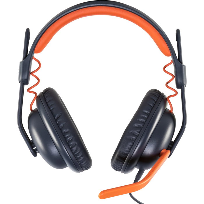 Logitech Zone Learn Auriculares de Diadema para Educación, Azul y Naranja