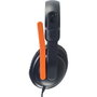 Logitech Zone Learn Auriculares de Diadema para Educación, Azul y Naranja