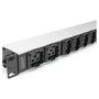 Digitus DN-95427 PDU Monofásica de 1U con 10 Salidas AC y Conector C20