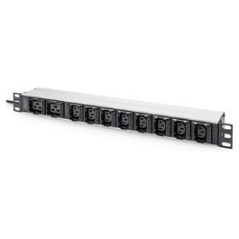 Digitus PDU 1HE 8xC13 2xC19 Regleta de enchufes 230V/16A Negro