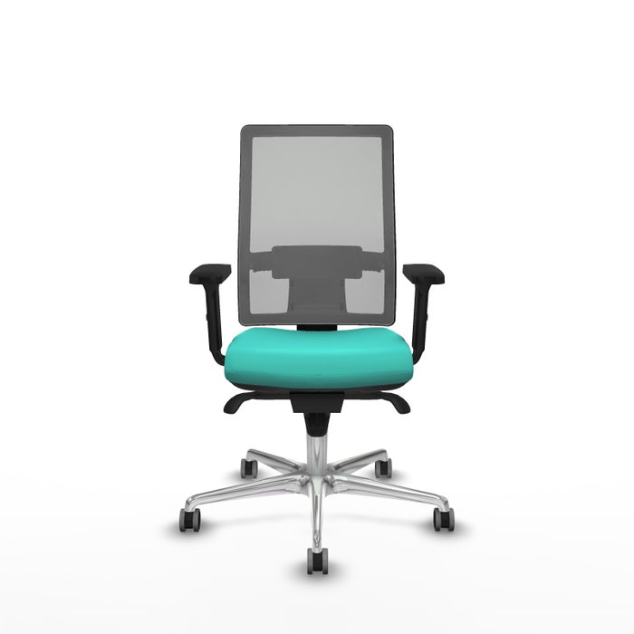 PIQUERAS Y CRESPO Silla de oficina Horna con mecanismo Sincro, Turquesa y Gris PIQUERAS Y CRESPO Silla de oficina Horna con mecanismo Sincro, Turquesa y Gris