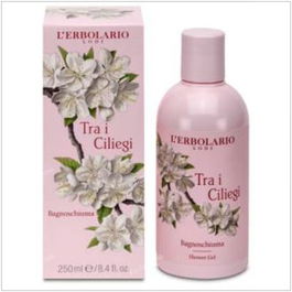 L'Erbolario Gel de Baño Entre Cerezas 250ml Aroma a Flores de Cerezo Vegano Sin Siliconas ni Parabenos