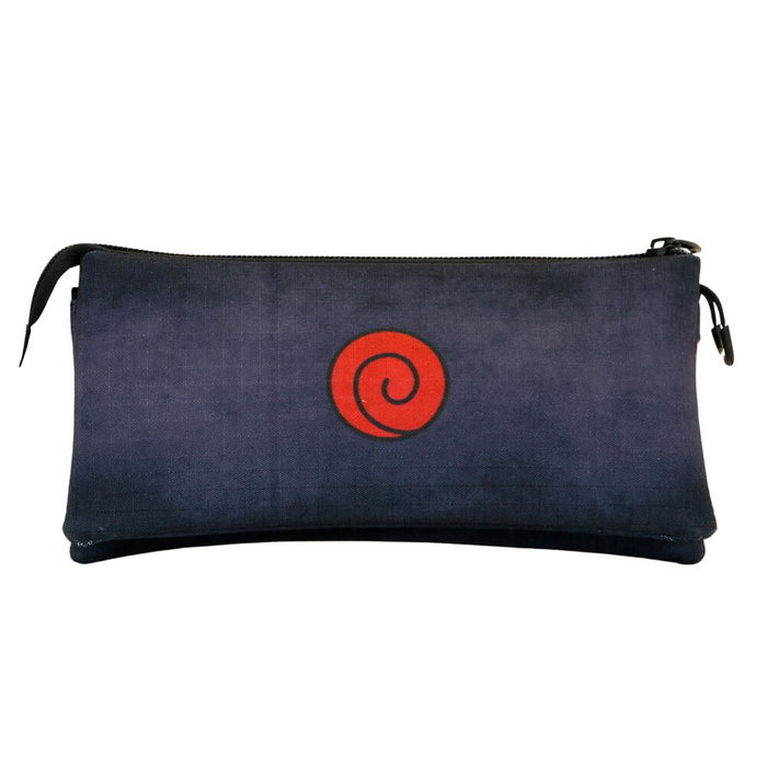 Karactermania Estuche Portatodo Triple Naruto Shippuden 23x11x7cm Repelente a Líquidos con Material Reciclado