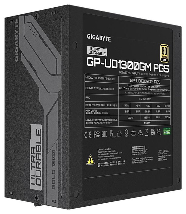 Gigabyte UD1300GM PG5 1300W 80 PLUS Gold ATX Modular Negro