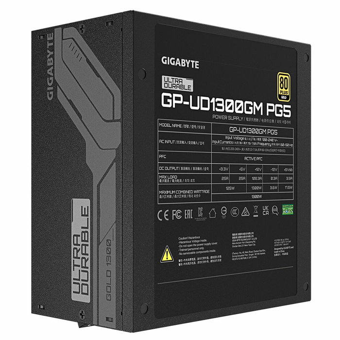 Gigabyte UD1300GM PG5 1300W 80 PLUS Gold ATX Modular Negro