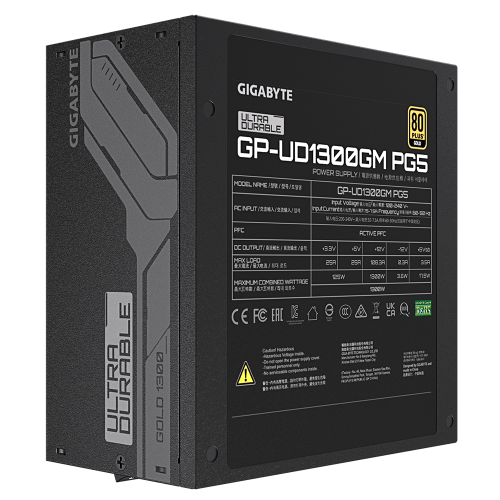 Gigabyte UD1300GM PG5 1300W 80 PLUS Gold ATX Modular Negro