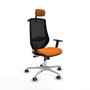 PIQUERAS Y CRESPO Silla de oficina Mardos Naranja y Negro