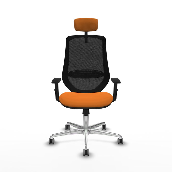 PIQUERAS Y CRESPO Silla de oficina Mardos Naranja y Negro PIQUERAS Y CRESPO Silla de oficina Mardos Naranja y Negro