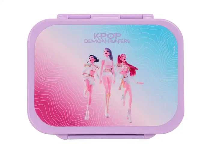 Fiambrera Lonchera K-Pop Demon Hunters Stationery, Colección Demon Hunters, 1410 ml, 210x45x160 mm Fiambrera Lonchera K-Pop Demon Hunters Stationery, Colección Demon Hunters, 1410 ml, 210x45x160 mm
