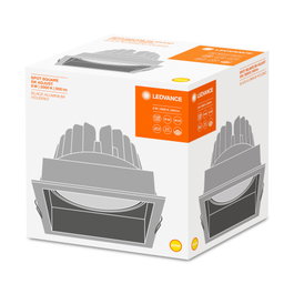 LEDVANCE Foco LED Empotrado Cuadrado 8W 650Lm 3000K Black