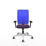 PIQUERAS Y CRESPO Silla de oficina Motilla con Mecanismo Sincro, Morado y Azul